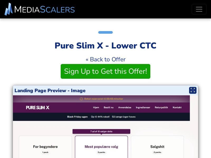 Pure Slim X - Lower CTC (Event Tracking) [DK]