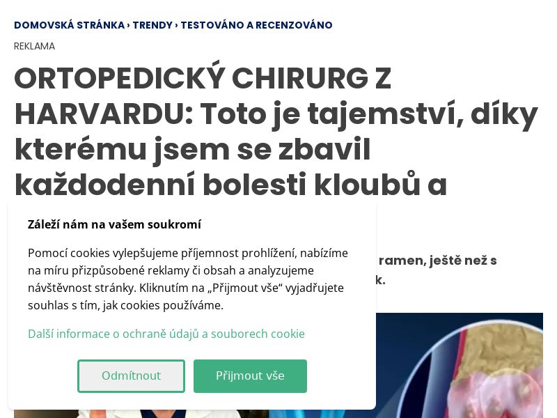 ! NEW OFFER - Active Move Joint Health [CZ] (Social,Banner,Native,Push,SEO,Search,Brand Bidding) - CPA