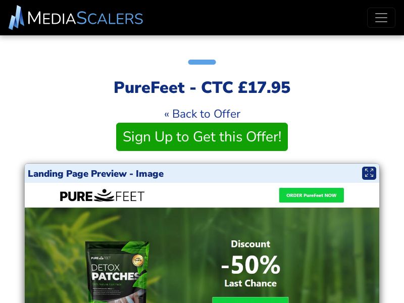 PureFeet - CTC £17.95 {+DTC, Alt-Landers} (Event Tracking) [UK]