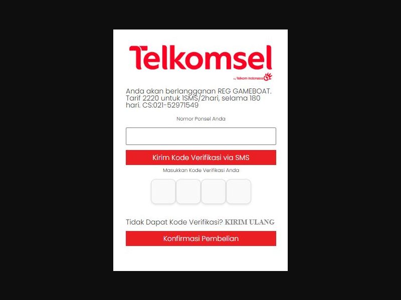 39170 - ID - [MOB] - G Boat Race - Telkomsel - PIN