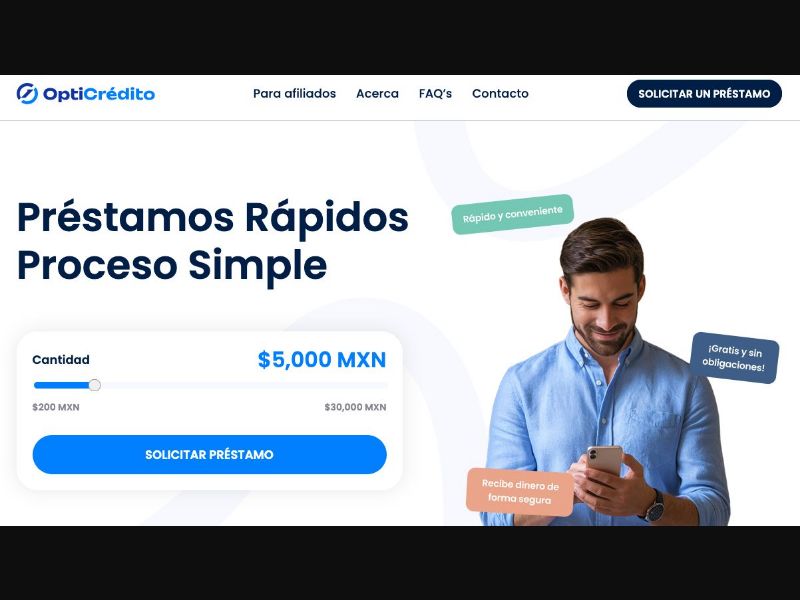 35972 - MX - [WEB+MOB] - OptiCredito Loans - CPL DOI