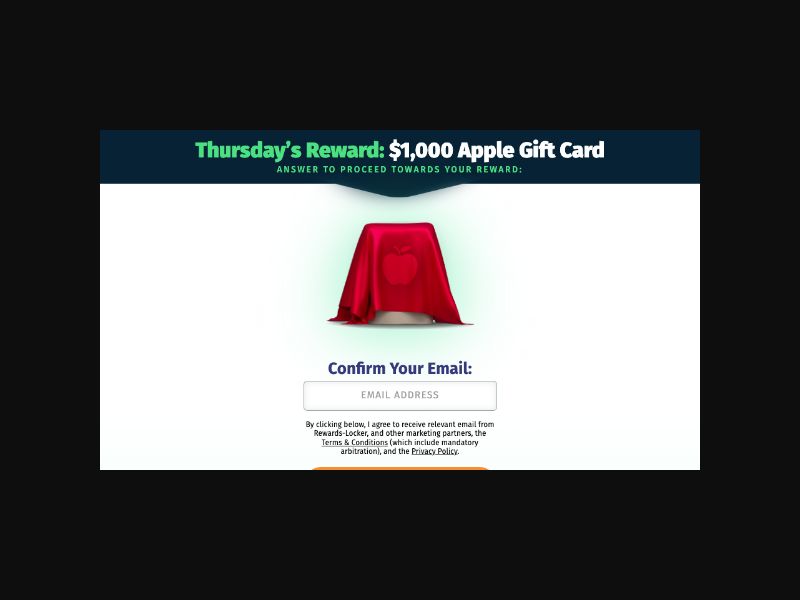 SuperSweep - $1000 Gift Apple Card - SOI (US)