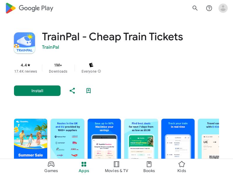 Trainpal by Trip.com - Android - UK (CPA - Online sale)