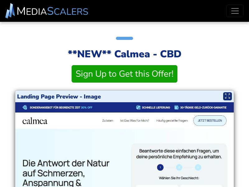 Calmea - CBD {+DTC, Quiz} [DE, AT, CH]