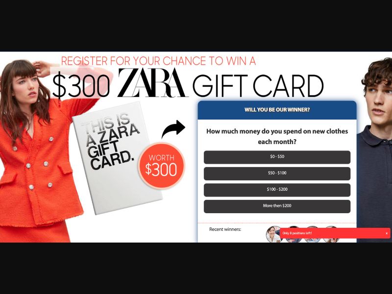 NZ - Quiztionnaire - Glassons Giftcard - (CPL)