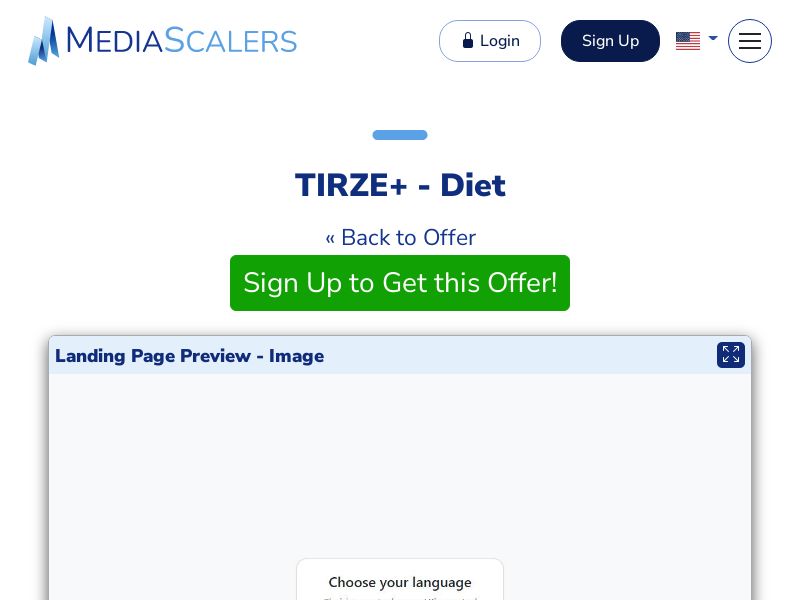 TIRZE+ - Diet {+DTC} [BE]
