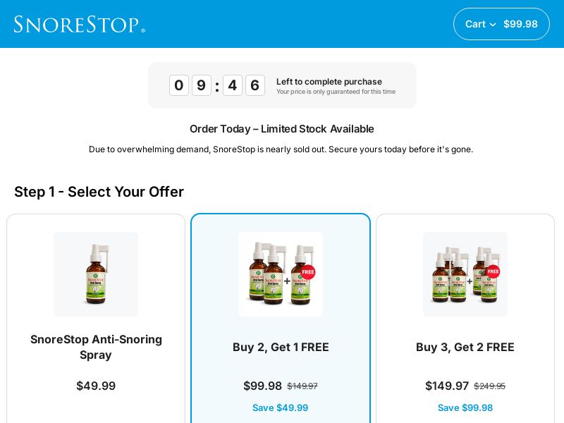 SnoreStop Spray SS - US/INTL