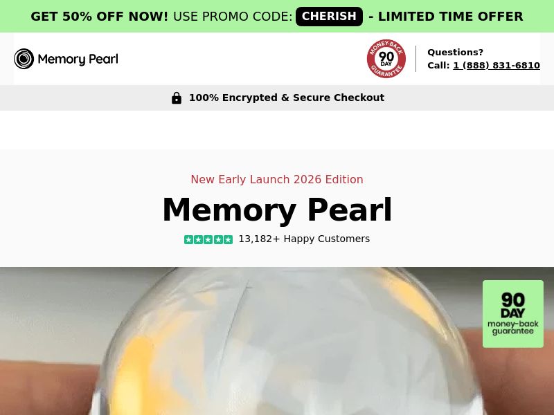 Memory Pearl - Digital Ornament SS - US