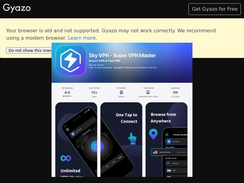 Sky VPN iOS USA CPI