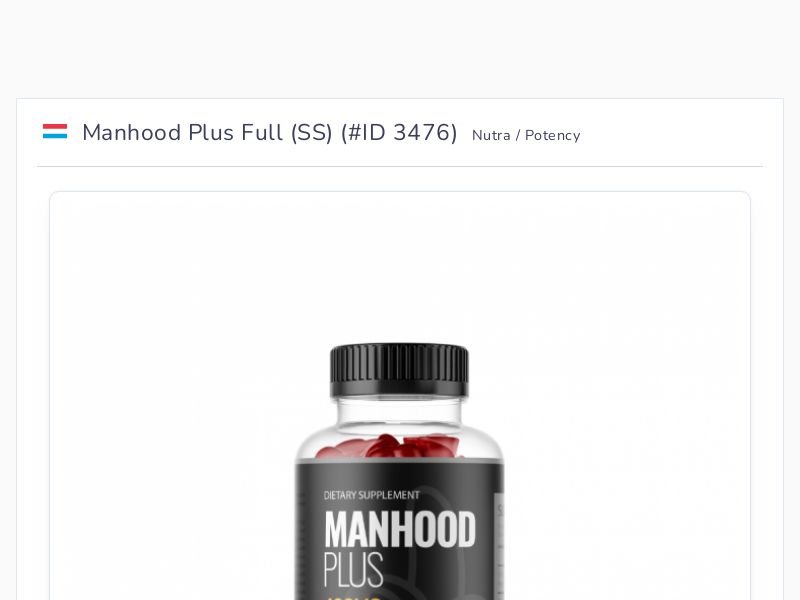 Manhood Plus Full (SS)