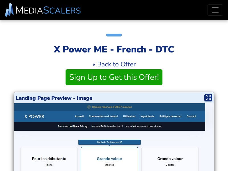 X Power ME - French - DTC (Event Tracking) [FR, BE]