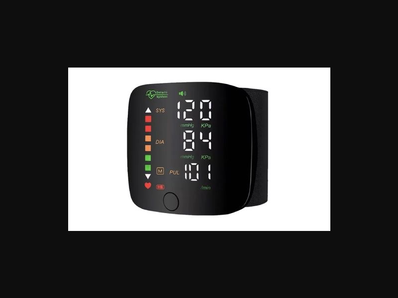 Blood Pressure Monitor - digital wrist blood pressure monitor with screen