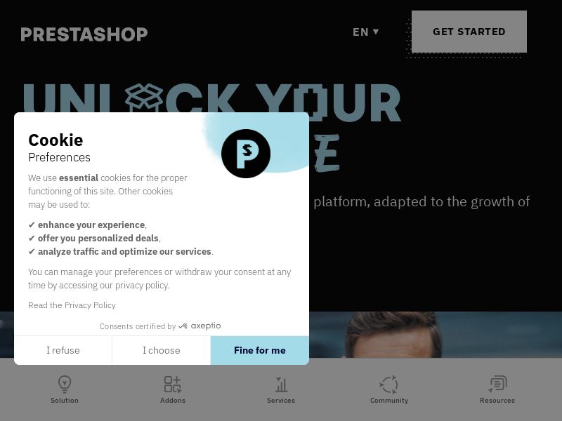 [WEB+MOB] PrestaShop /International - Revshare 8% + CPS