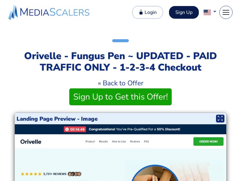 Orivelle - Fungus Pen ~ UPDATED - PAID TRAFFIC ONLY - 1-2-3-4 Checkout {+Advertorial, DTC, Multi-Lang, Alt-Landers} (Event Tracking) [US, DE, CA, AU, UK, FR, IL, +232 More]