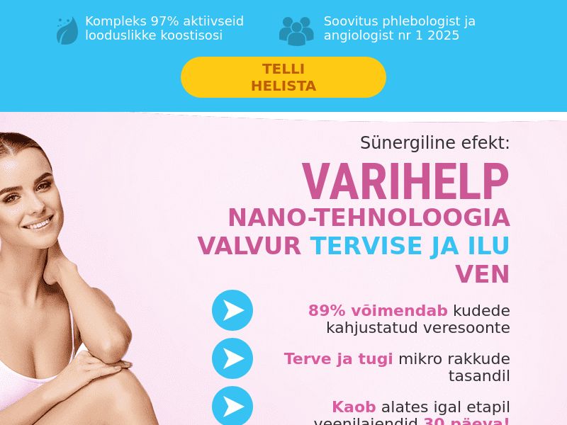 Varihelp 50 ml free EE - VARICOSE CREAM