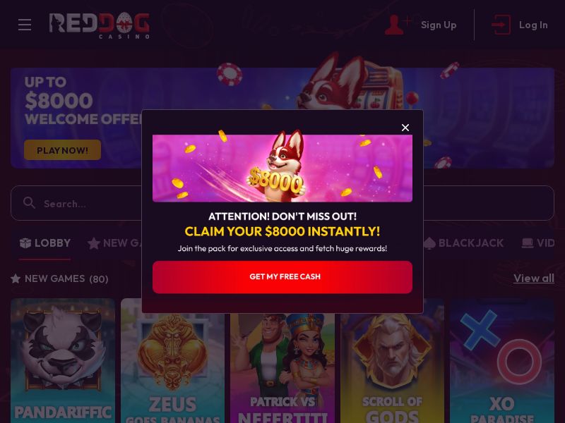 RedDog casino FB/Email/ASO AU [DUPLICATED]
