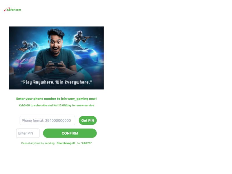 Wow Game Safaricom