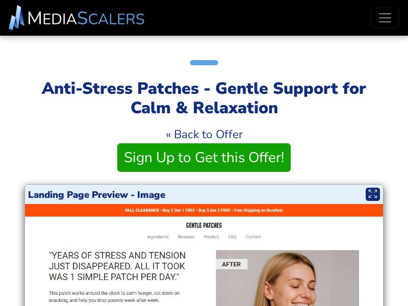 Anti-Stress Patches - Gentle Support for Calm & Relaxation [US, DE, CA, AU, UK]