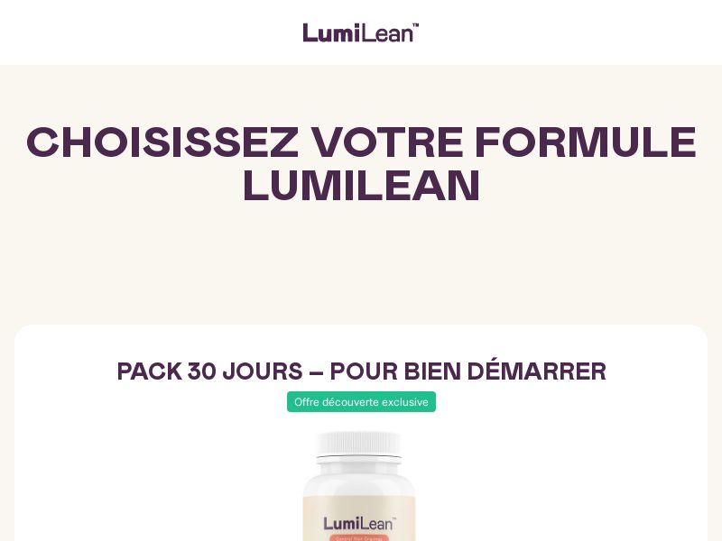 ! NEW OFFER - LumiLean Diet [FR,BE] (Social,Banner,Native,Push,SEO,Search,Brand Bidding) - CPA 
