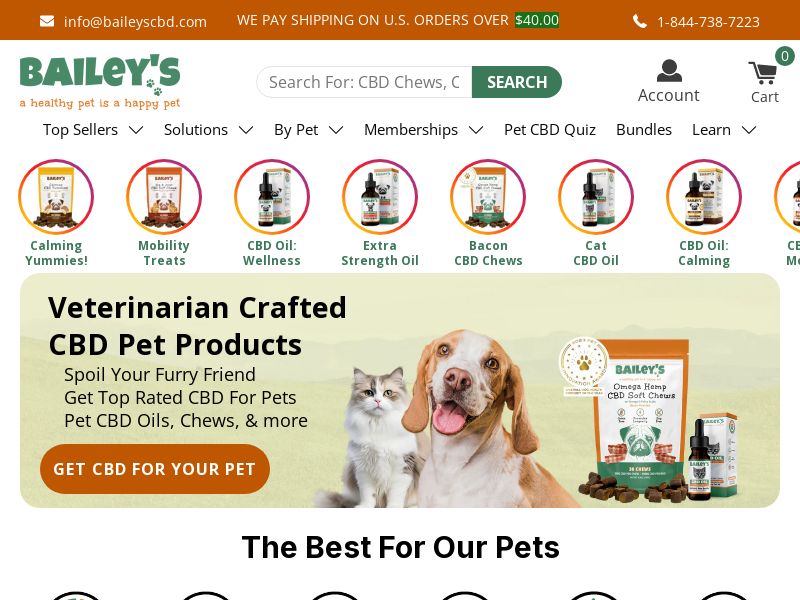 Bailey's CBD For Pets - US