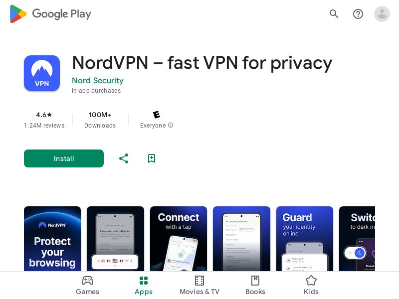 NordVPN Android Mobile CPI - Multiple Geos