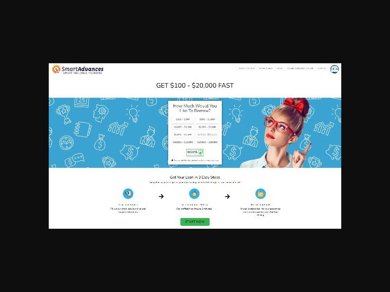 SmartAdvances.co - Loans up to $20k - RevShare (US)