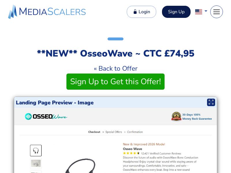 OsseoWave ~ CTC £74,95 {+DTC} [UK]