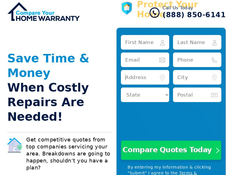 Compare Your Home Warranty - CPL - Email Only | US