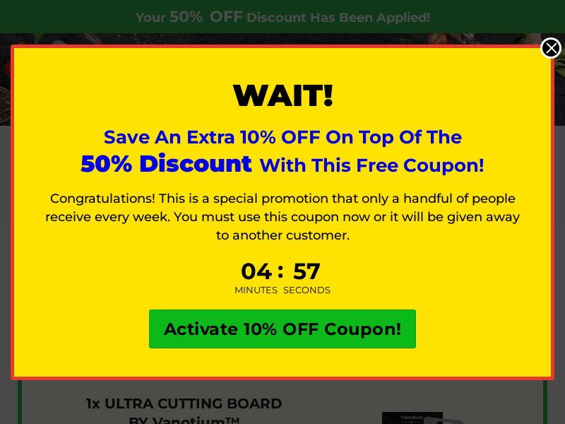 ! NEW OFFER - Vanotium Cutting Board - DTC [US,CA,DE,AT,CH,FR,BR,BE,JP,PH,MC,LU] (Social,Banner,Native,Push,SEO,Search,Brand Bidding) - CPA 