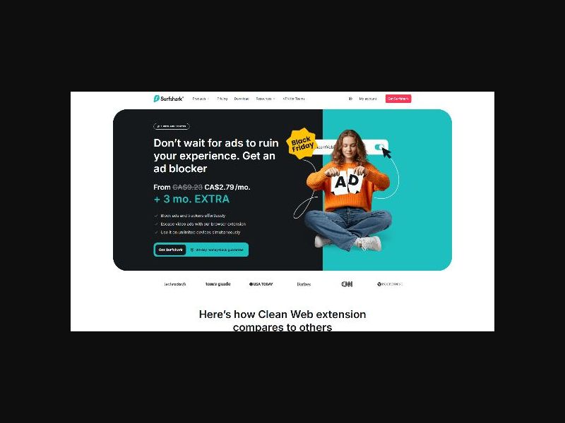 Surfshark Adblocker- New User - CPS (WW)