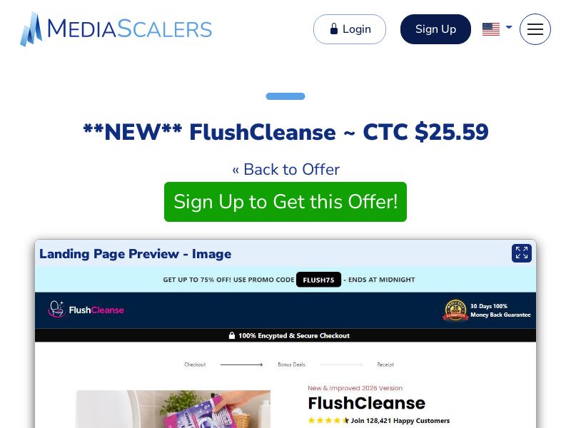 FlushCleanse ~ CTC $25.59 {+Alt-Landers, DTC} (Event Tracking) [US]