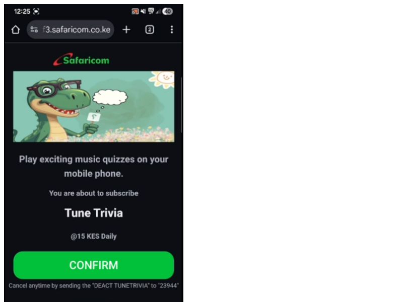 Tune Trivia Safaricom