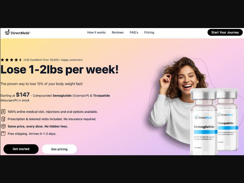 [WEB+MOB] DirectMeds - GLP-1 Weight Loss Medications /US CPS