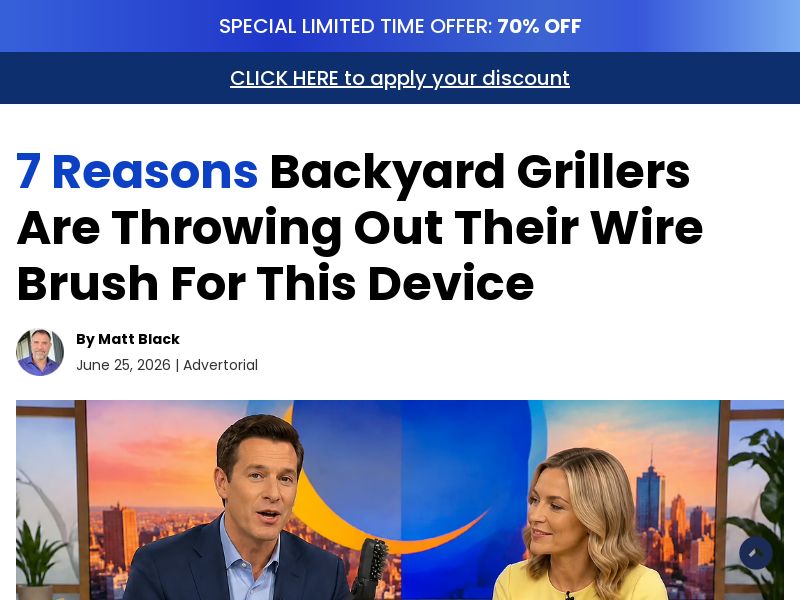 GrillWizz Grill Cleaner - Advertorial [INTL] (Social,Banner,Native,Push,SEO,Search,Brand Bidding) - CPA