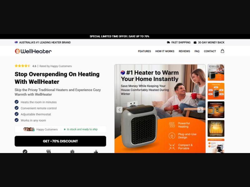 [WEB+MOB] Heater - WellHeater - CTC A$68.49 /AU CPS [Google]