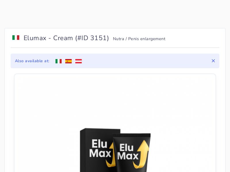 Elumax - Cream