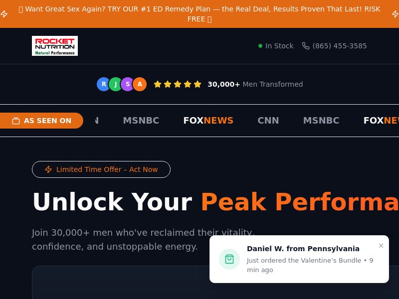 Appjoy Rocketman - Male Enhancement - CPA | US, GB, CA, AU