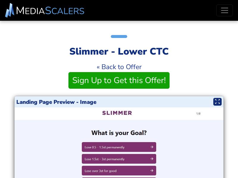 Slimmer - Lower CTC {+Quiz, Alt-Landers} (Event Tracking) [UK]