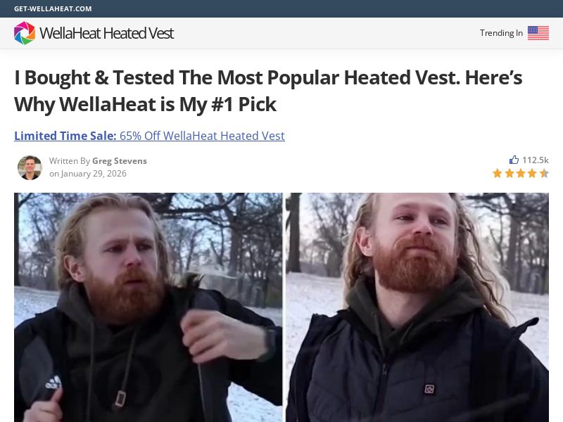 WellaHeat Heated Vest - Advertorial [INTL] (Social,Banner,Native,Push,SEO,Search,Brand Bidding) - CPA