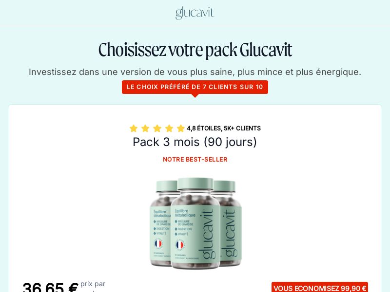 ! NEW OFFER - Glucavit - Diet [FR] (Banner,Native,Social,Search,SEO,Brand Bidding) - CPA