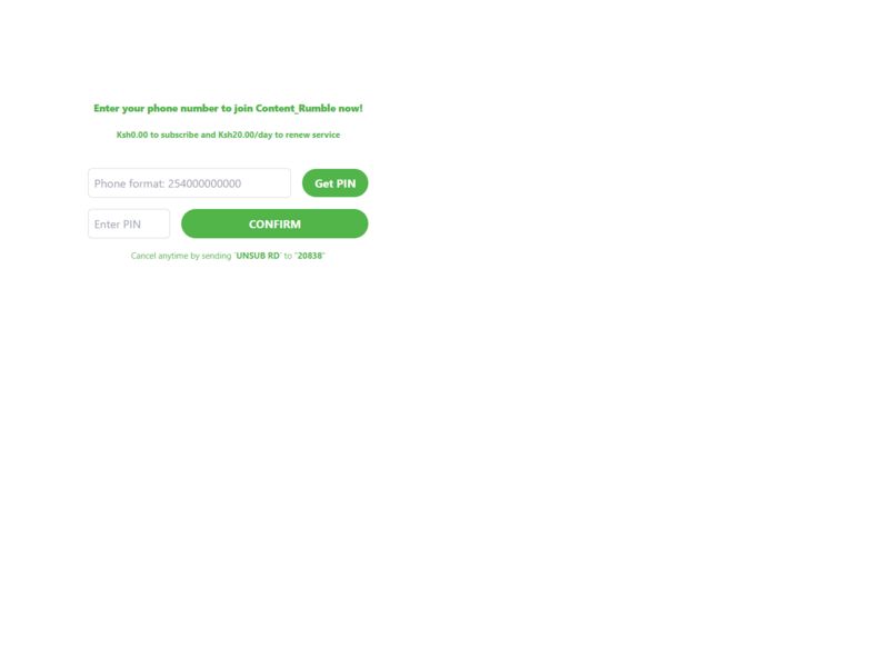 Rumble Mfilter Safaricom