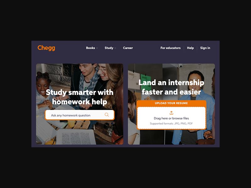 Chegg - Homework Help & Study Support - RevShare (US)