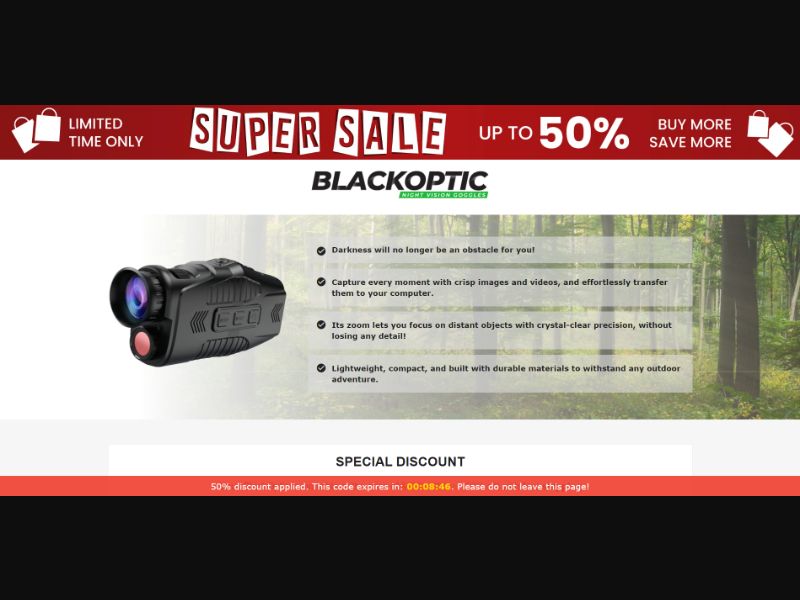 [WEB+MOB] Qinux BlackOptic – Night Vision Goggles /International (112 GEOs) CPS *FB/TT/Google/Taboola Pixel* [Approval Required]