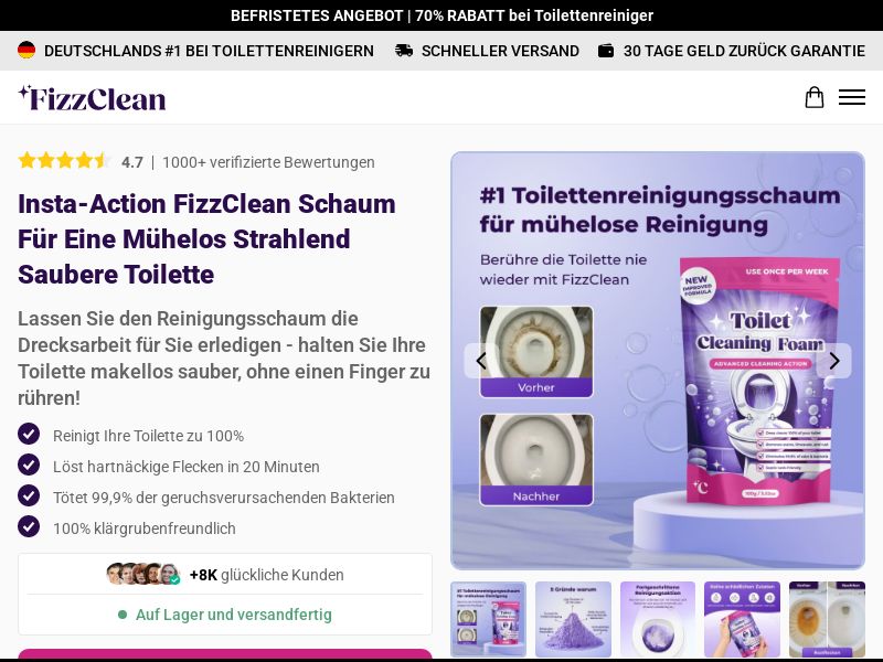 Ecom - FizzClean - DE