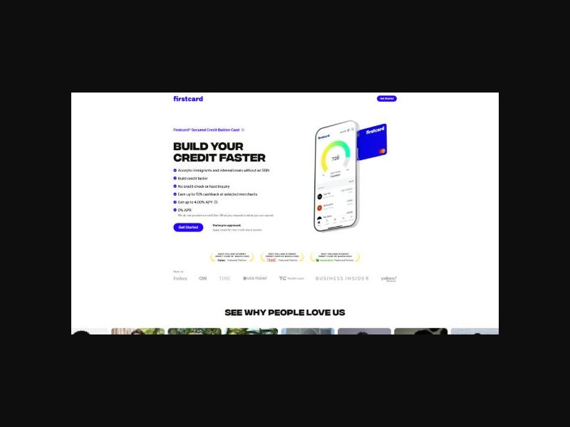 Firstcard® Secured Credit Builder Card - CPL (US)