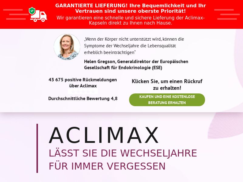 ACLIMAX DE/AT/IT - MENOPAUSE RELIEF CAPS