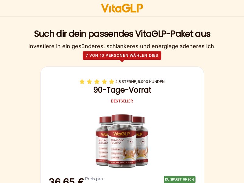 VitaGLP - Diet - DE/AT/CH/FR/BE/SE/DK/FI