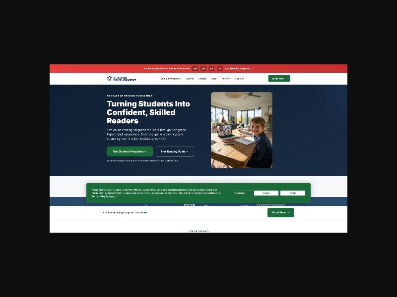 Raising Skilled Readers - Online Education Platform - RevShare (US)