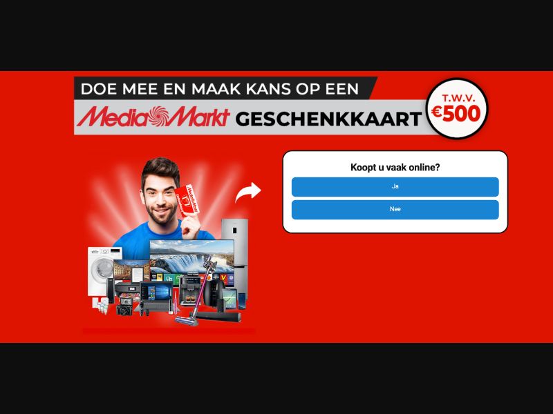 BE - NectarContests - Media Markt Giftcard $500 NL - (CPL)