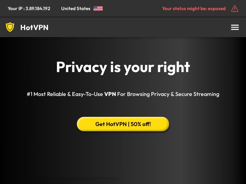 HotVPN - RevShare - Direct offer - WW